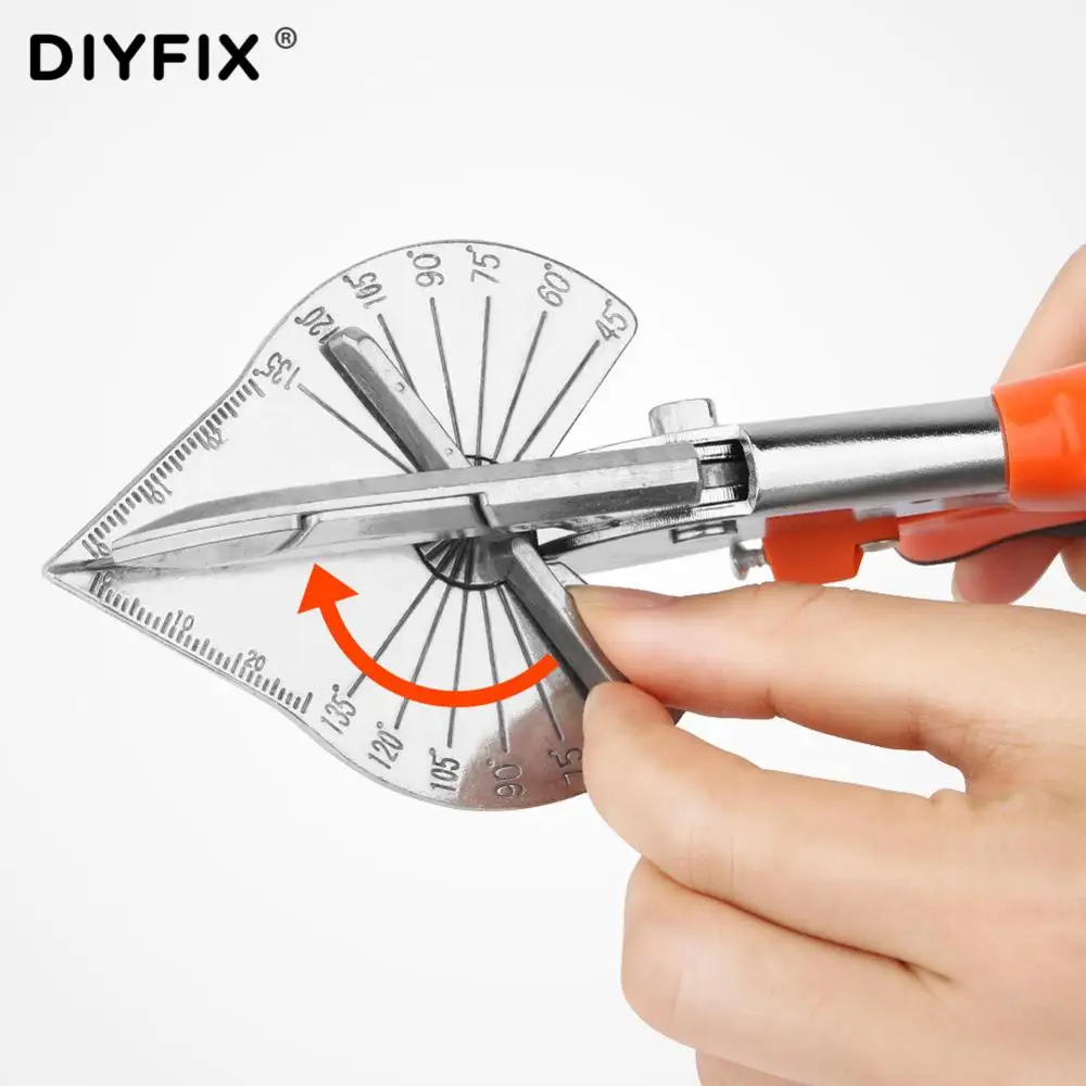 45 to 90 Degree Edge Angle Shear Scissors Miter Wire Slot Cutter Hand Multifunctional PVC PE Plastic Pipe Plumbing Tool | Инструменты