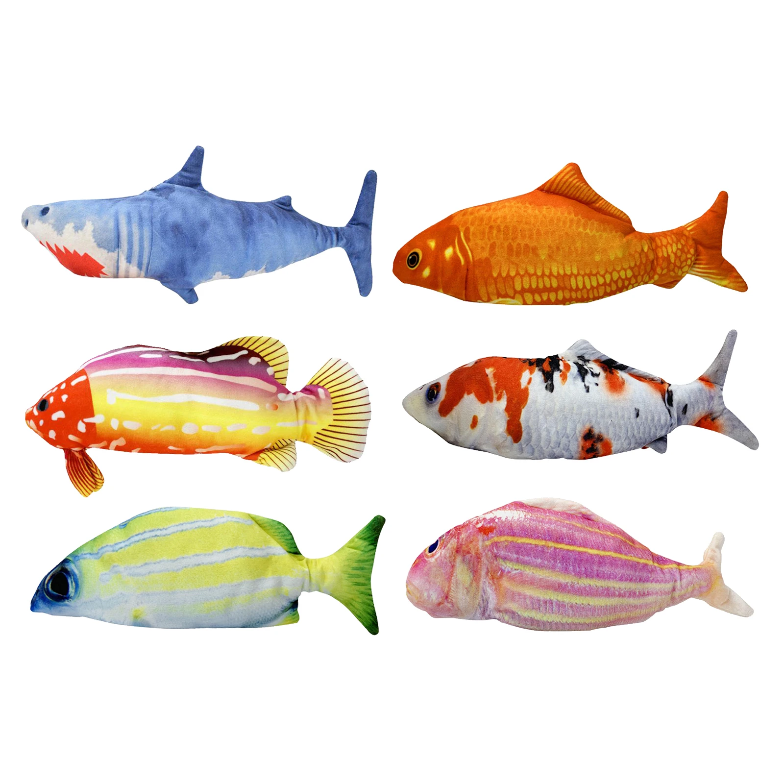 

1pc Electronic Pet Cat Toy Electric USB Charging Simulation Realistic Fish Toys Wagging Fish Flopping for Cats Biting Chewing