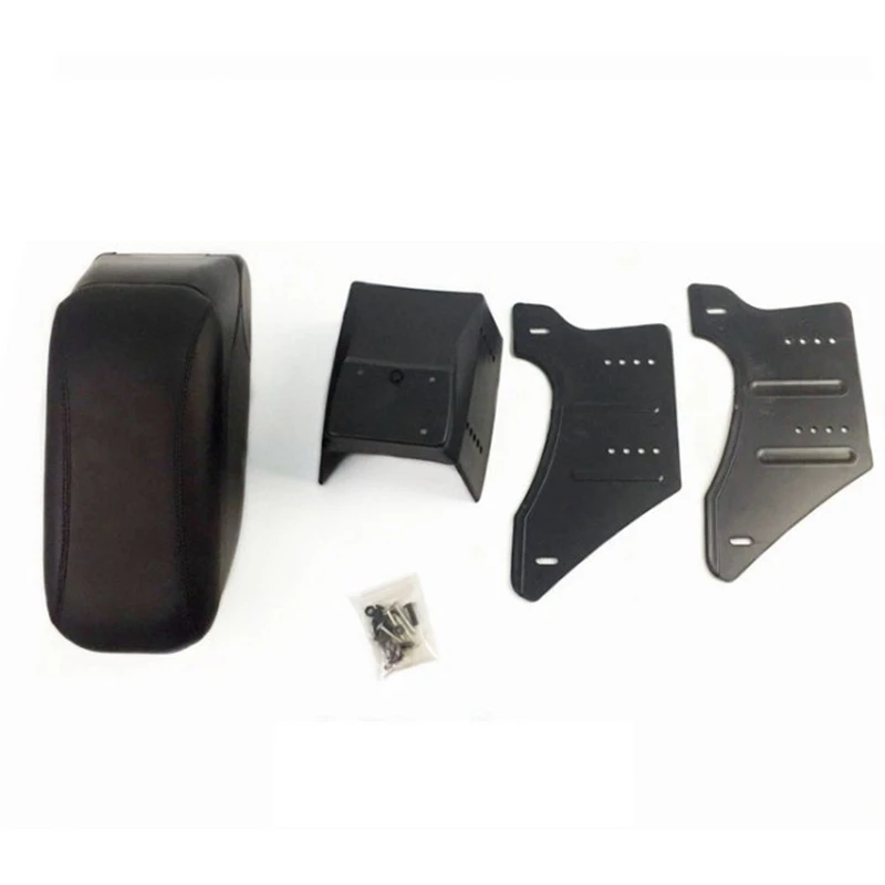 Универсальный черный кожаный подлокотник для хранения передняя центральная