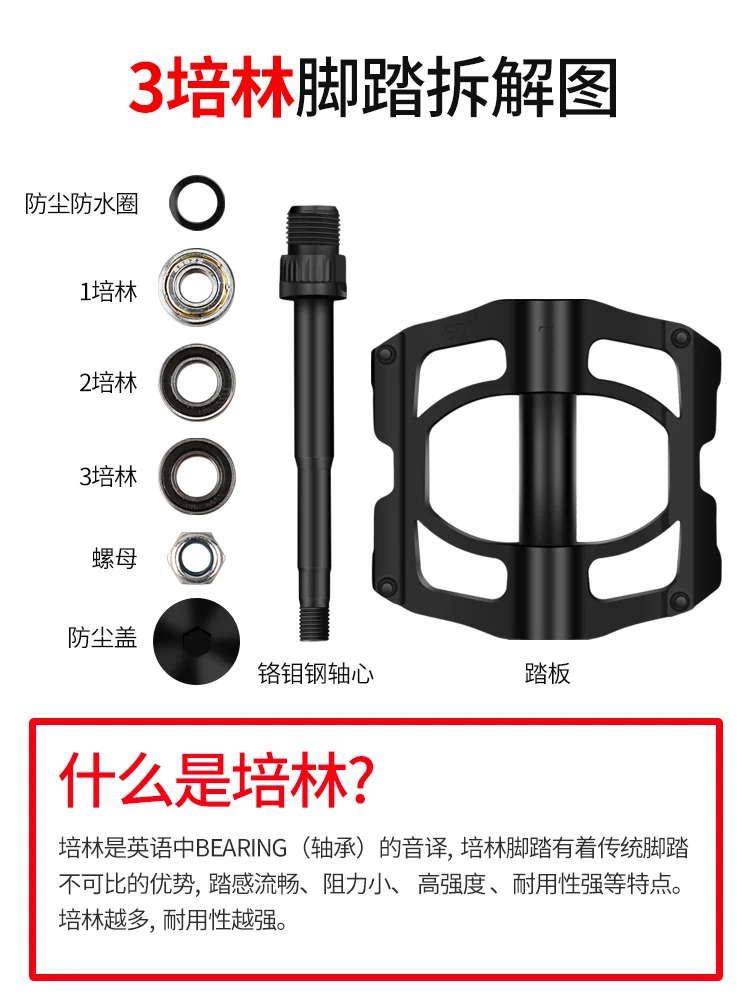 

Road Quick Release Pedals Aluminum Bearing Mountain Bike Pedals Bicycle Parts Bike Accessories Mtb Pedali Bici Cycling Ed50bp