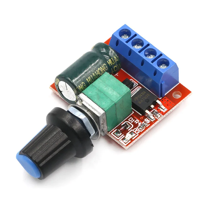 Мини DC-DC 4,5 В-35 В 5A 90W PWM контроллер скорости двигателя постоянного тока модуля Скорость регулятор Управление отрегулировать переключатель 12V 24V PN35