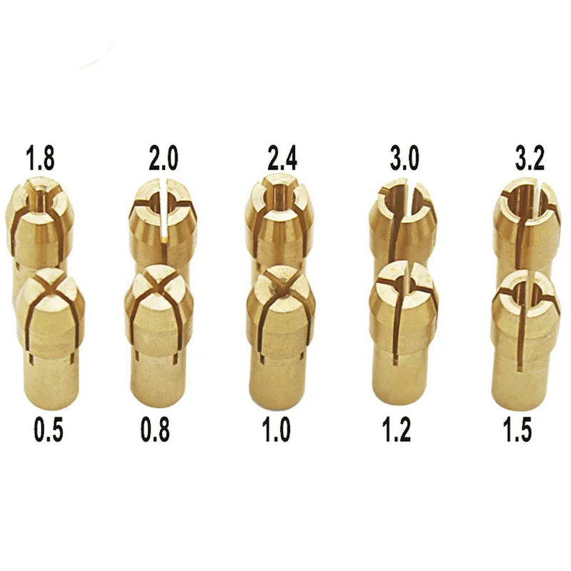 Набор латунных насадок для электродрели 0 5-3 2 мм 12 шт. | Инструменты