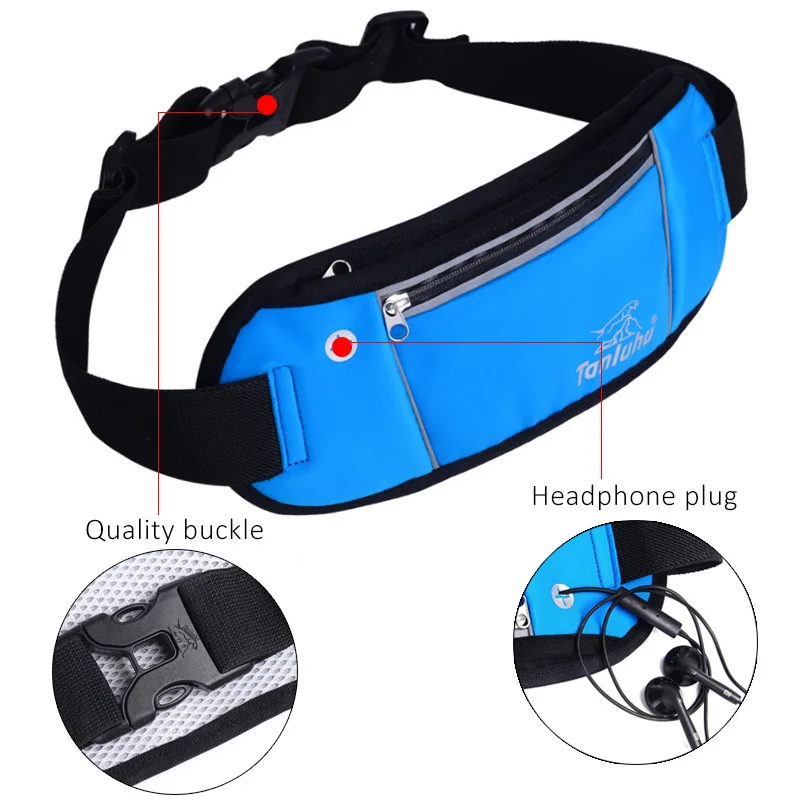 Мужская поясная сумка для бега женщин и мужчин ремня кошелек мобильный телефон