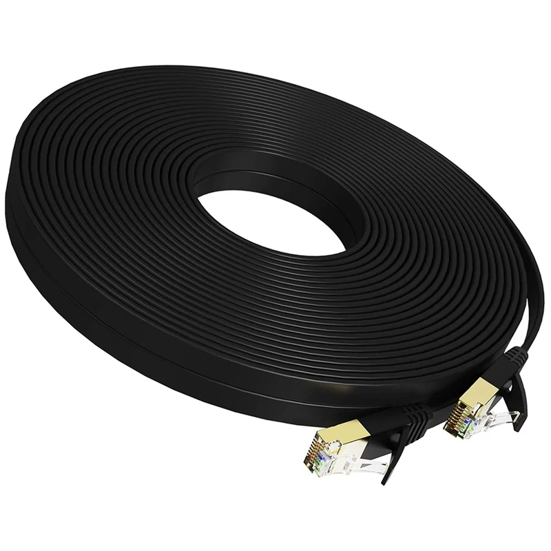 Ethernet-Кабель Cat 7 высокоскоростной плоский компьютерный кабель Интернет Cat7 Rj45