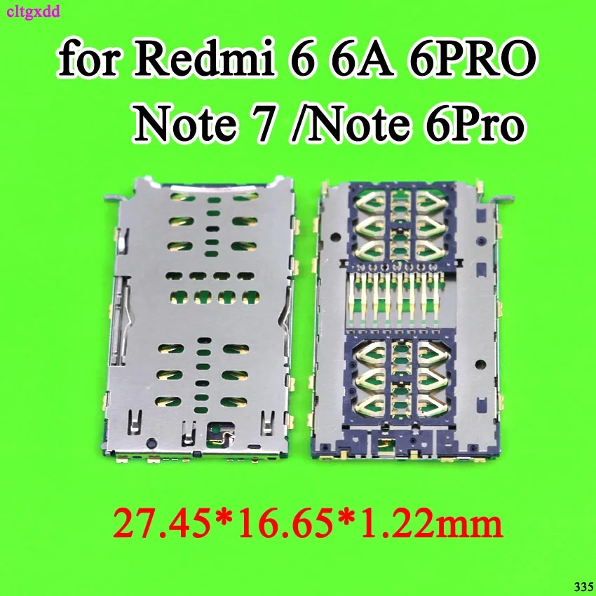 2X Разъем для считывания sim карт разъем держателя лотка Xiaomi MiPad 4 plus Tablet redmi 6 6A 6Pro Note7