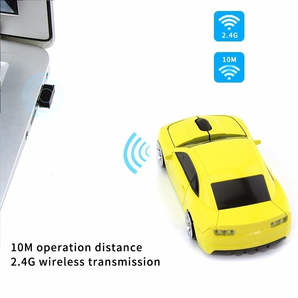CHYI USB Беспроводная оптическая мышь для геймера 3D классная Спортивная Автомобильная мышь Sem Fio 16000PDI компьютерные мыши с ковриком для Мыши для ПК и ноутбука