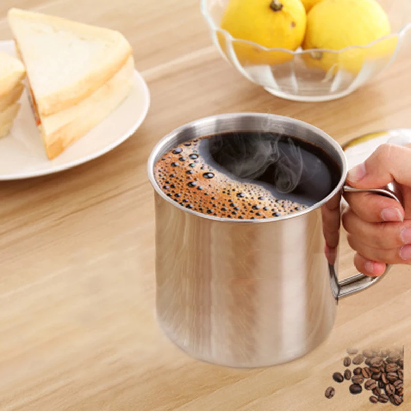 Нержавеющая сталь Кофе Чай Кружка Чашка Кемпинг путешествия открытый напиток