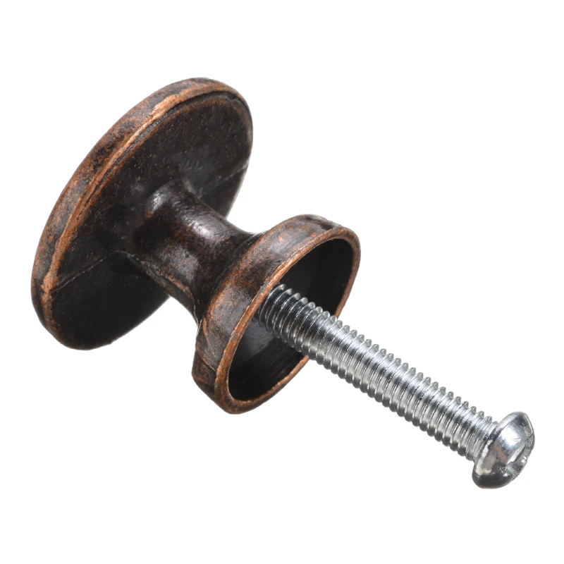 6 шт. Твердый Чехол под шлифованный Металл медная дверь Поворотная Кнопка Шкаф