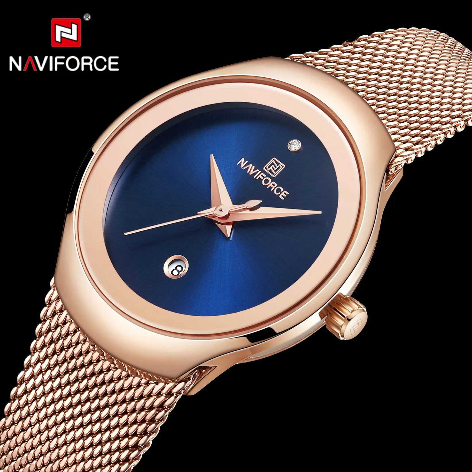 NAVIFORCE Роскошные спортивные часы для женщин повседневные мужчин и лучший бренд