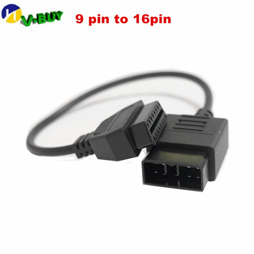100 шт./лот 9 Pin для Sub aru OBD OBD2 OBDII DLC 16 Женский адаптер автомобильного