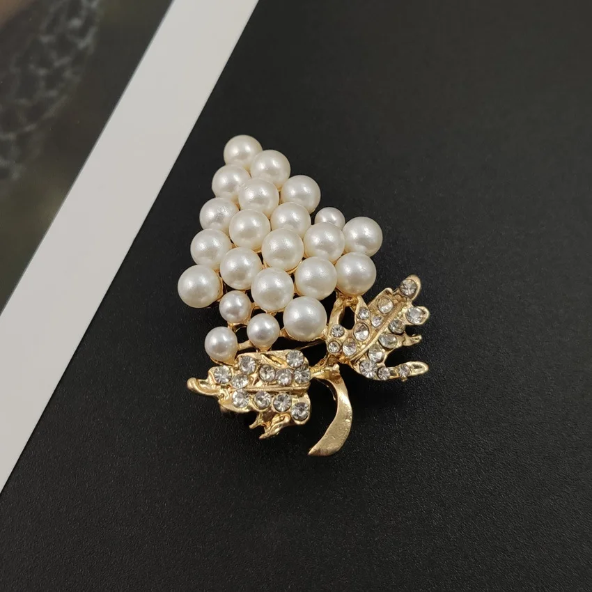 Opal Crystal Grapes Brooches For Women Fashion Pin Pins Elegant Rhinestone Brooch Jewelry Luxury Accessories 2021 | Украшения и