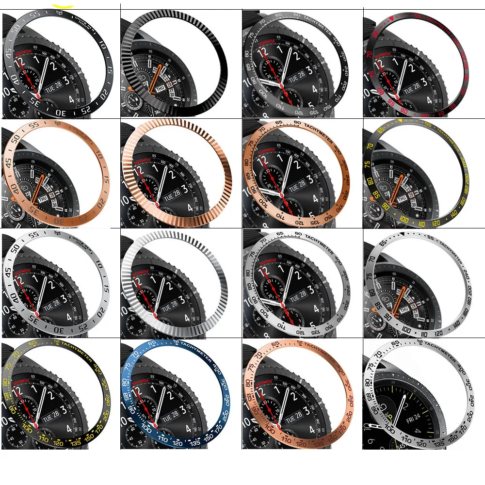 Для Samsung Gear Sport S2 S3 Frontier Ring ободок для стильной рамы чехол Защита Galaxy Watch 42 мм 46 часы