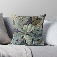 acanthus by william morris soft decorative throw pillow cover for home pillows not included