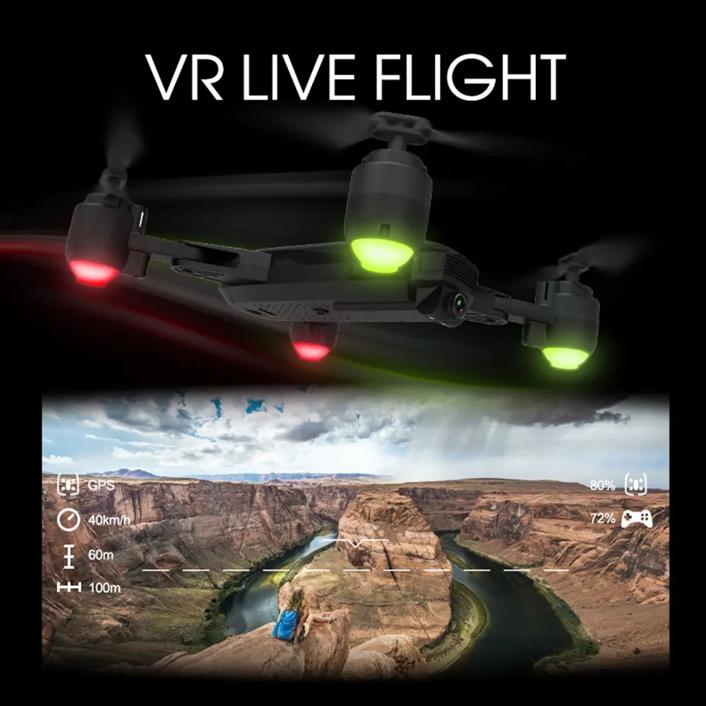 SHRC H1G Дрон с GPS 1080P 5G WiFi FPV следить за мной режим самолета селфи складной RC Квадрокоптер RTF игрушечный Дрон для детей