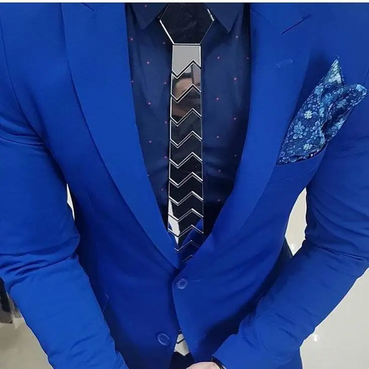 Уникальный дизайн акриловое зеркало для мужчин узкие галстуки Slim Fit прошивки