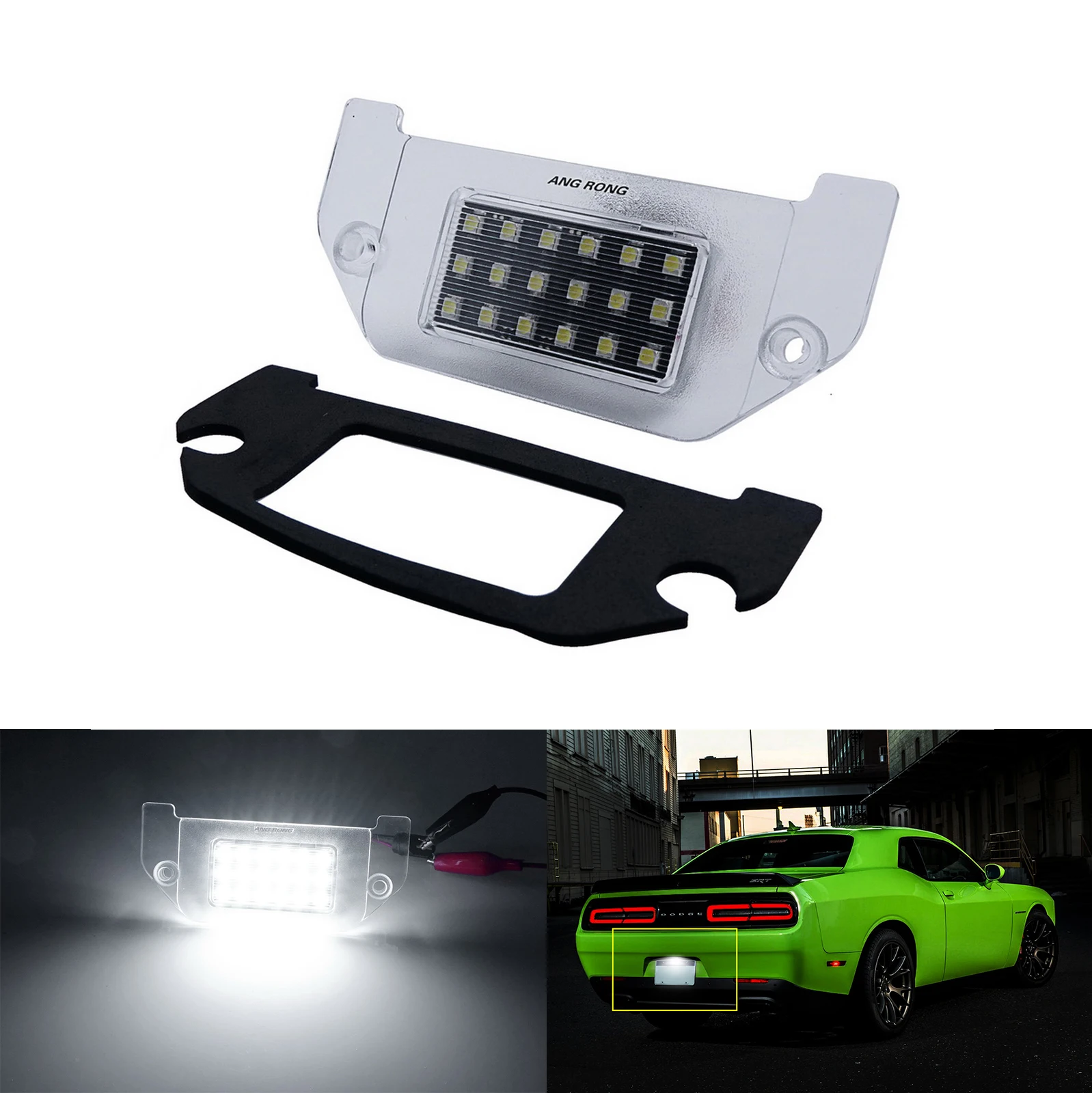 Белая светодиодная лампа освещения номерного знака для Dodge Avenger Challenger Charger Magnum
