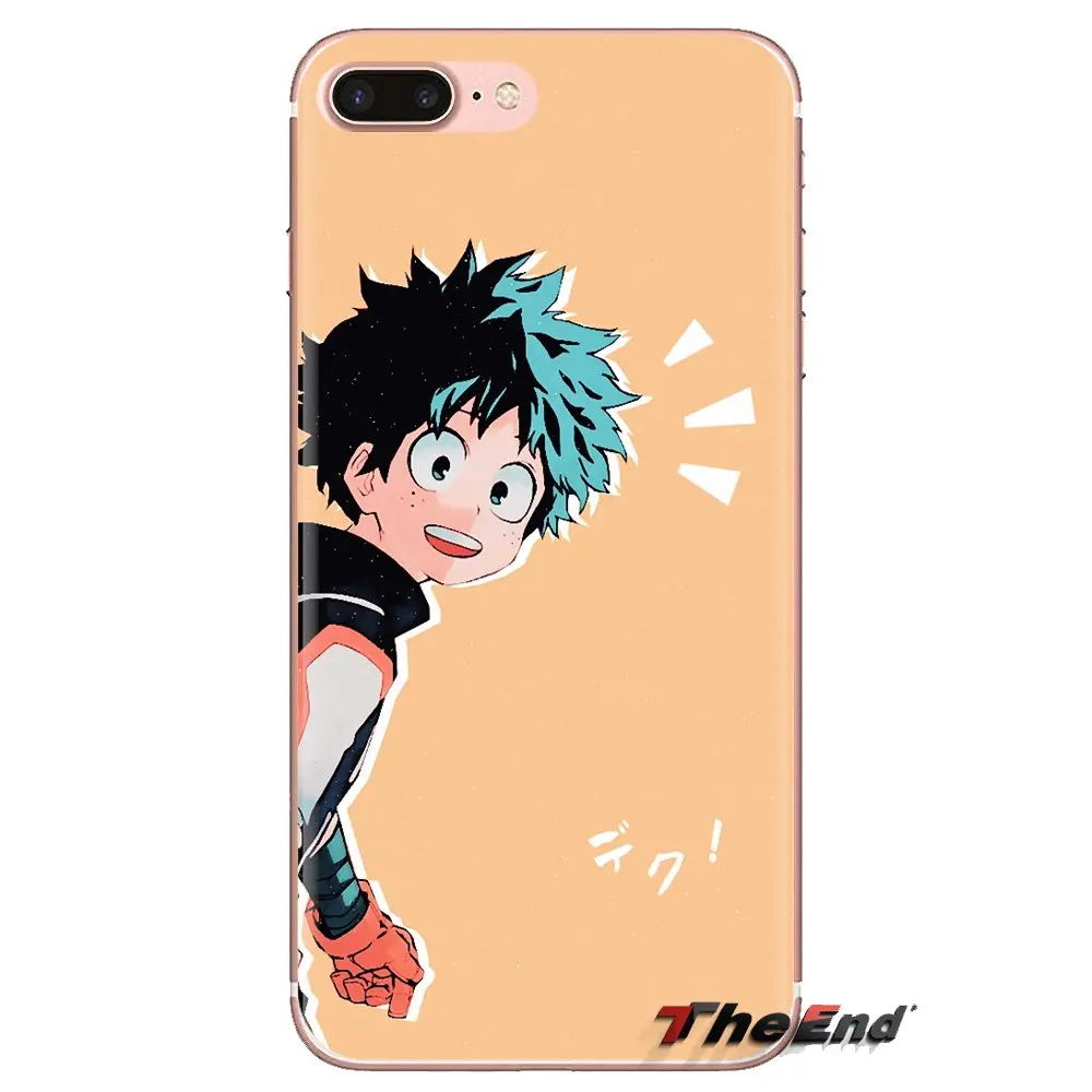 Корпус для iPhone XS Max XR X 4 4s 5 5S 5C SE 6 6S 7 8 Plus samsung Galaxy J1 J3 J5 J7 A3 A5 My Hero Boku no Academy deku |