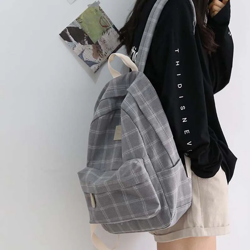 Fesyen gadis kolej sekolah beg kasual wanita sederhana baru beg galas untuk remaja perjalanan beg sandang