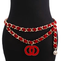 brand design chain waist belts for women female luxury brand designer belly women high quality chain waist for jeans dress girls