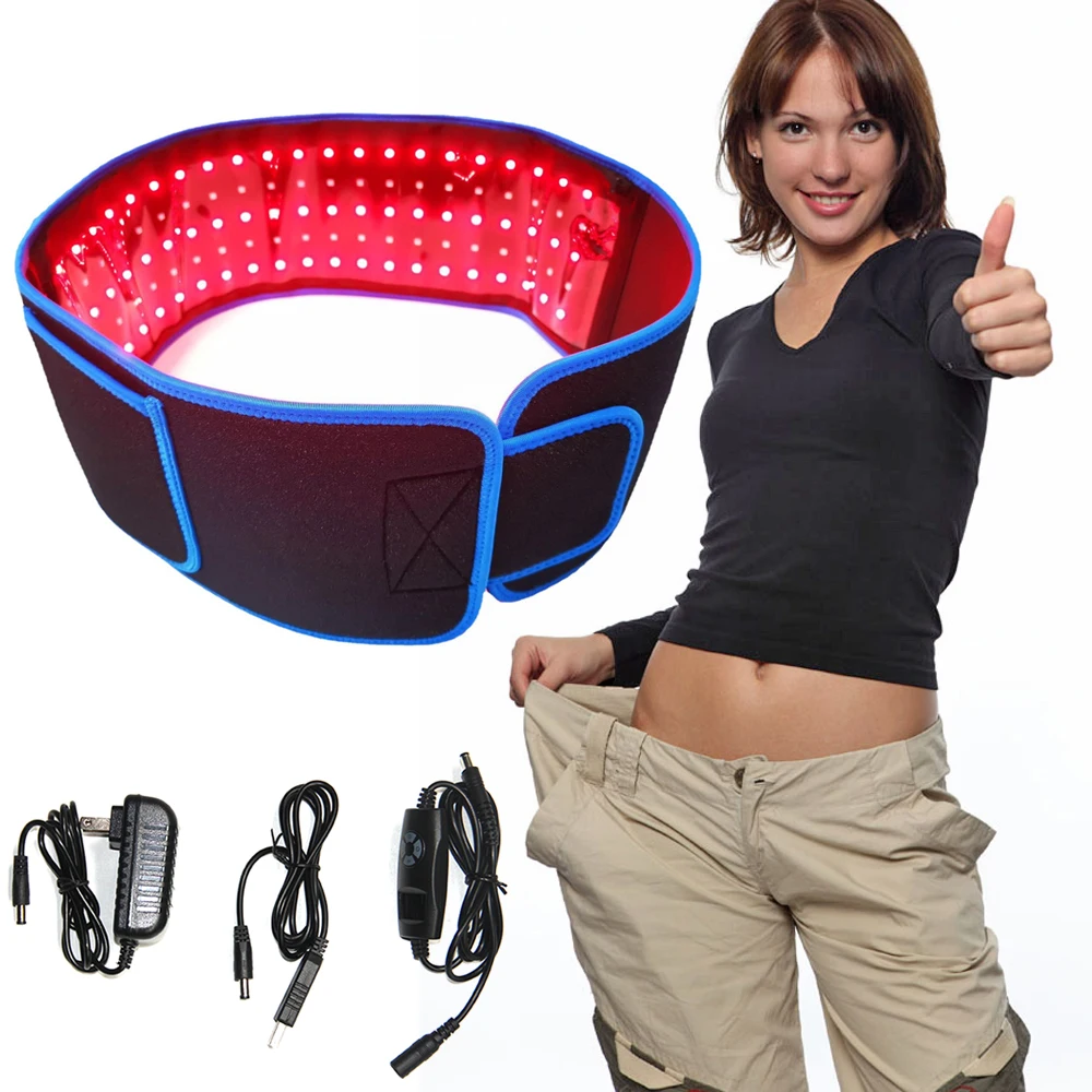 Good Price Infared Red Light Therapy 660Nm 850Nm Slim Belt Stomach Waist Trainer Device Belt Slimming With Usb For Men Women