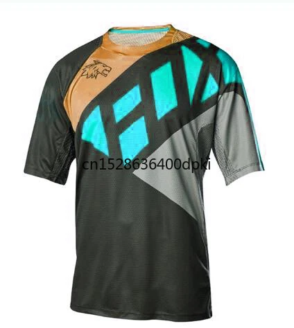 Футболка мужская с коротким рукавом горнолыжная кофта для гонок Джерси