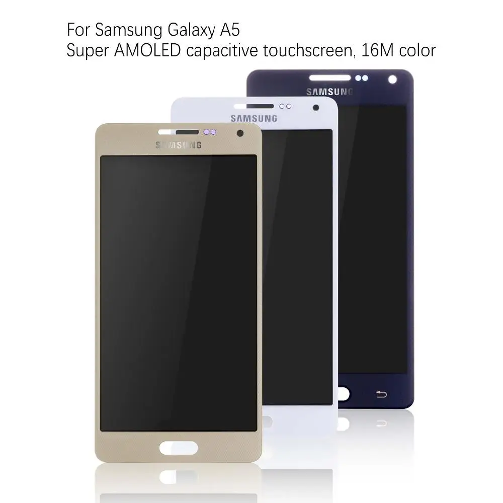 Оригинальный AMOLED ЖК-дисплей для SAMSUNG Galaxy A5 2015 дисплей сенсорный экран Замена A500FU