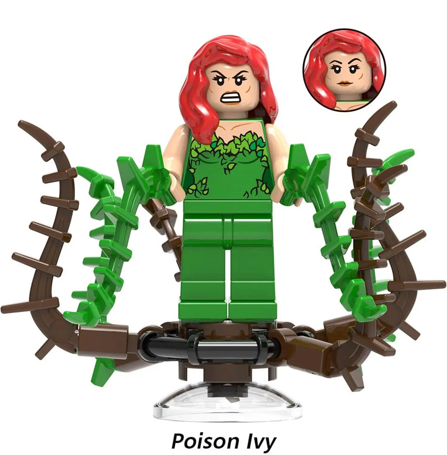 Poison Ivy Один супер герой X0227 Бейн Риддлер фигурка чучела Джокер яд плюща Пингвин Btgirl красный капюшон наборы Buidling блоки кирпичные игрушки - Цвет: Poison Ivy