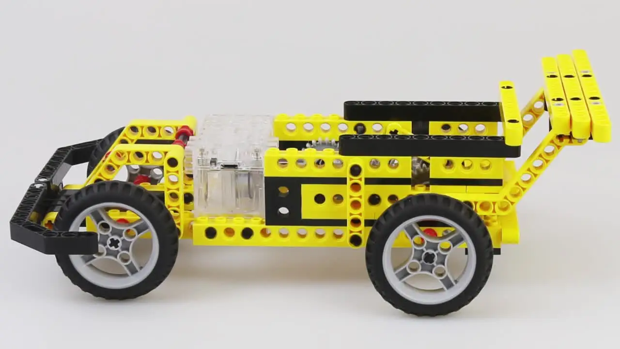 Ствол игрушка механическое снаряжение техника строительные блоки 4 в 1 гоночный