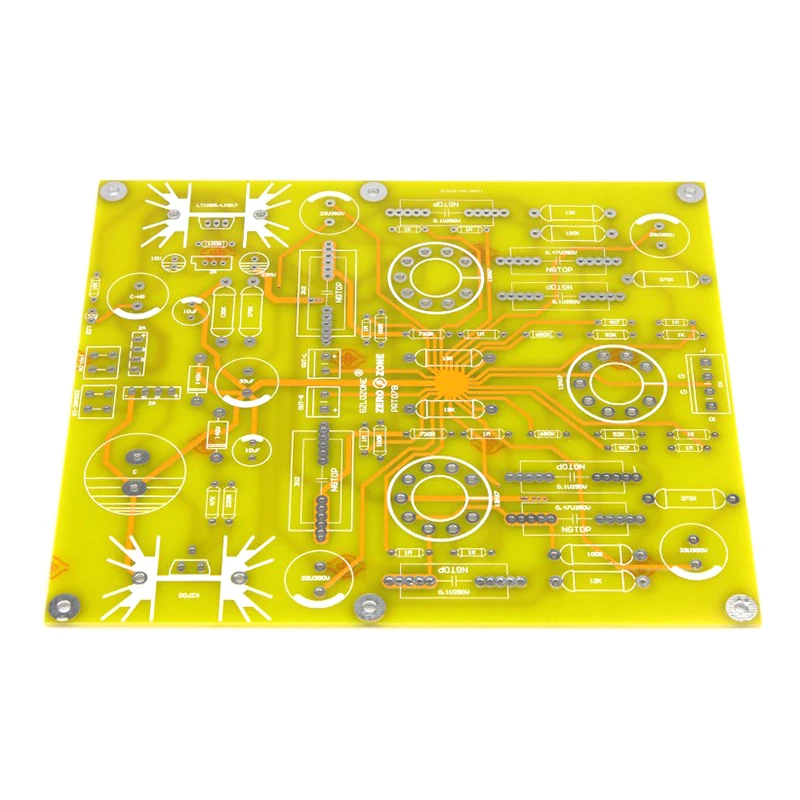Вакуумный трубчатый предусилитель ZEROZONE PRT07B 12AX7 чистая печатная плата на схеме