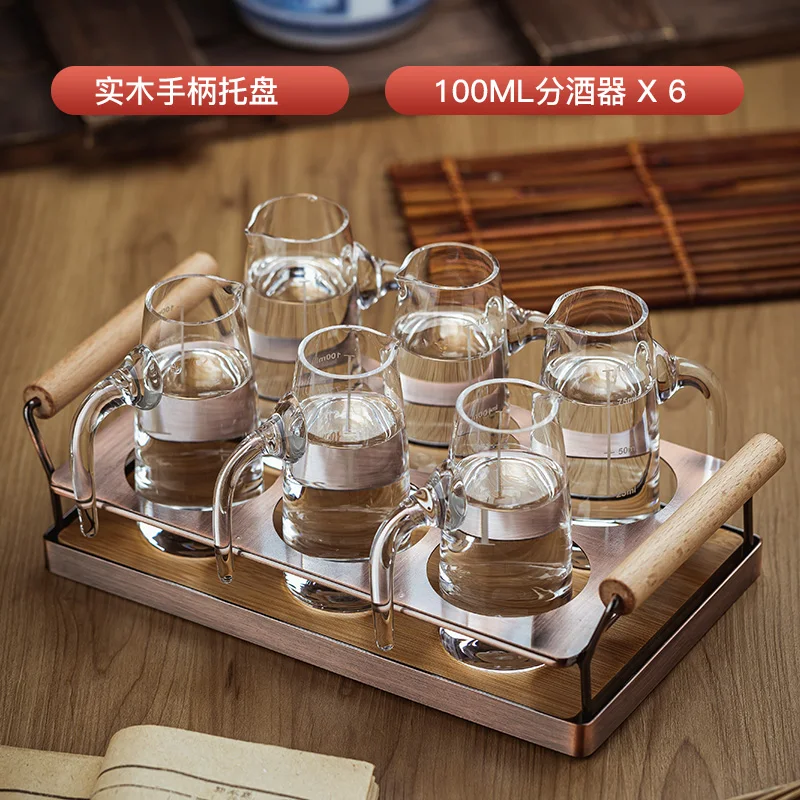 

White Wine Set Decanters For Alcohol Home Small Wine Glass Cup Wine Set Shot Glasses For Vodka Zestaw Barmanski Barware EI50BS