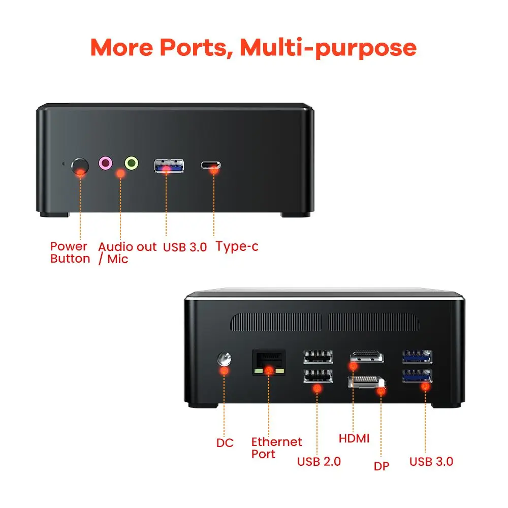 Online MN27 AMD Ryzen R7 2700U Mini Desktop PC 16GB DDR4 512GB NVME SSD Mini PC Radeon Vega 10 Grafiken 2,2 GHz Zu 3,8 GHz DP HD Typ-C