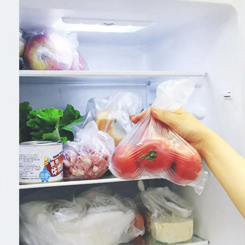 1 рулон многоцелевых пластиковых продуктов мешок на рулоне прозрачные пакеты для