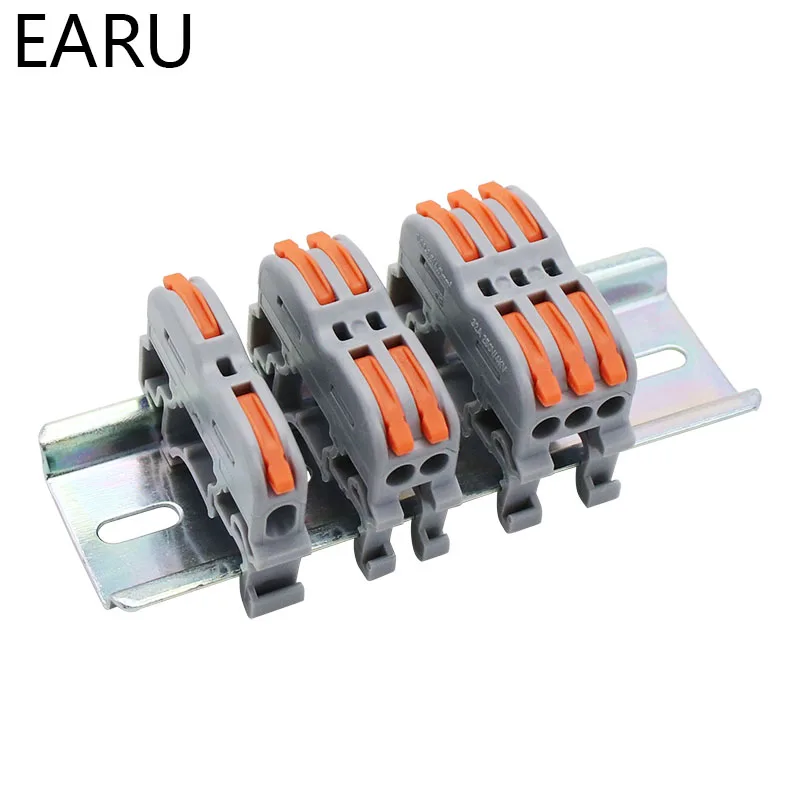Mini Fast Wire Cable Connectors Universal Compact Conductor Spring Splicing Wiring Connector Push-in Terminal Block SPL-2/3 LED |