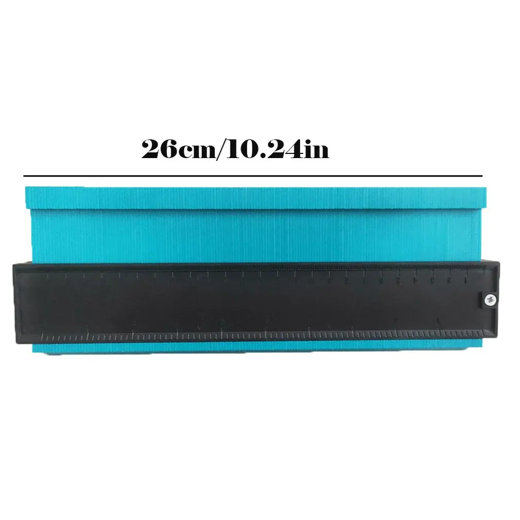 25CM Blue ABS пластик стабильная неправильная форма, профиль линейка Калибр прочный измерить неправильной формы элементы неправильного профиля датчик Кори инструмент - Цвет: 25CM Blue