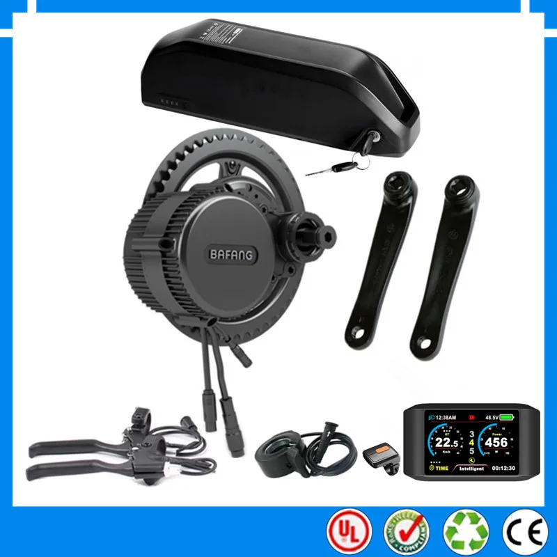 Bafang 48V 750W BBS02B BBS02 750C комплект электродвигателей с 17.5Ah батарея для