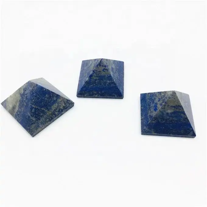 

MOKAGY 35mm-40mm Natural Lapis Lazuli Pyramid Quartz Crystals Stones Minerals Feng Shui Crafts Fine Decoration 1pc
