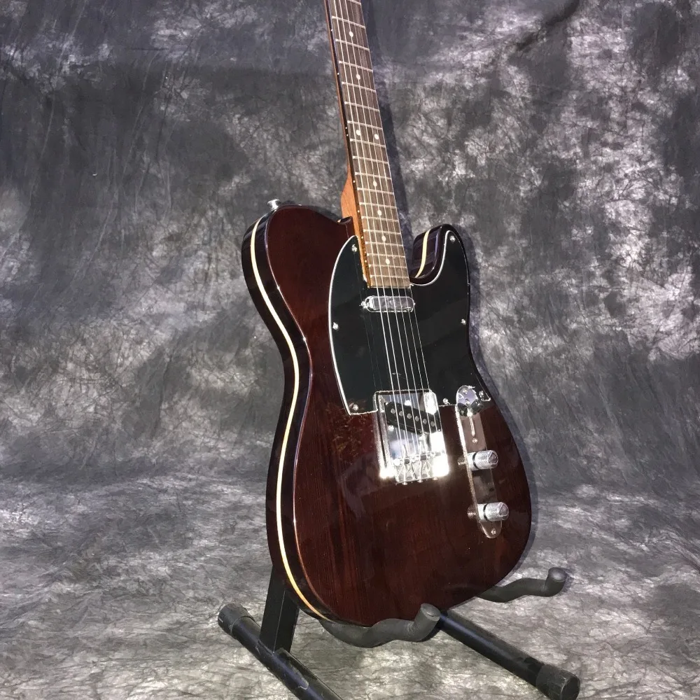 

custom shop Rosewood fingerboard Electric Guitar Handmade 6 stings gitaar Brown color guitarra