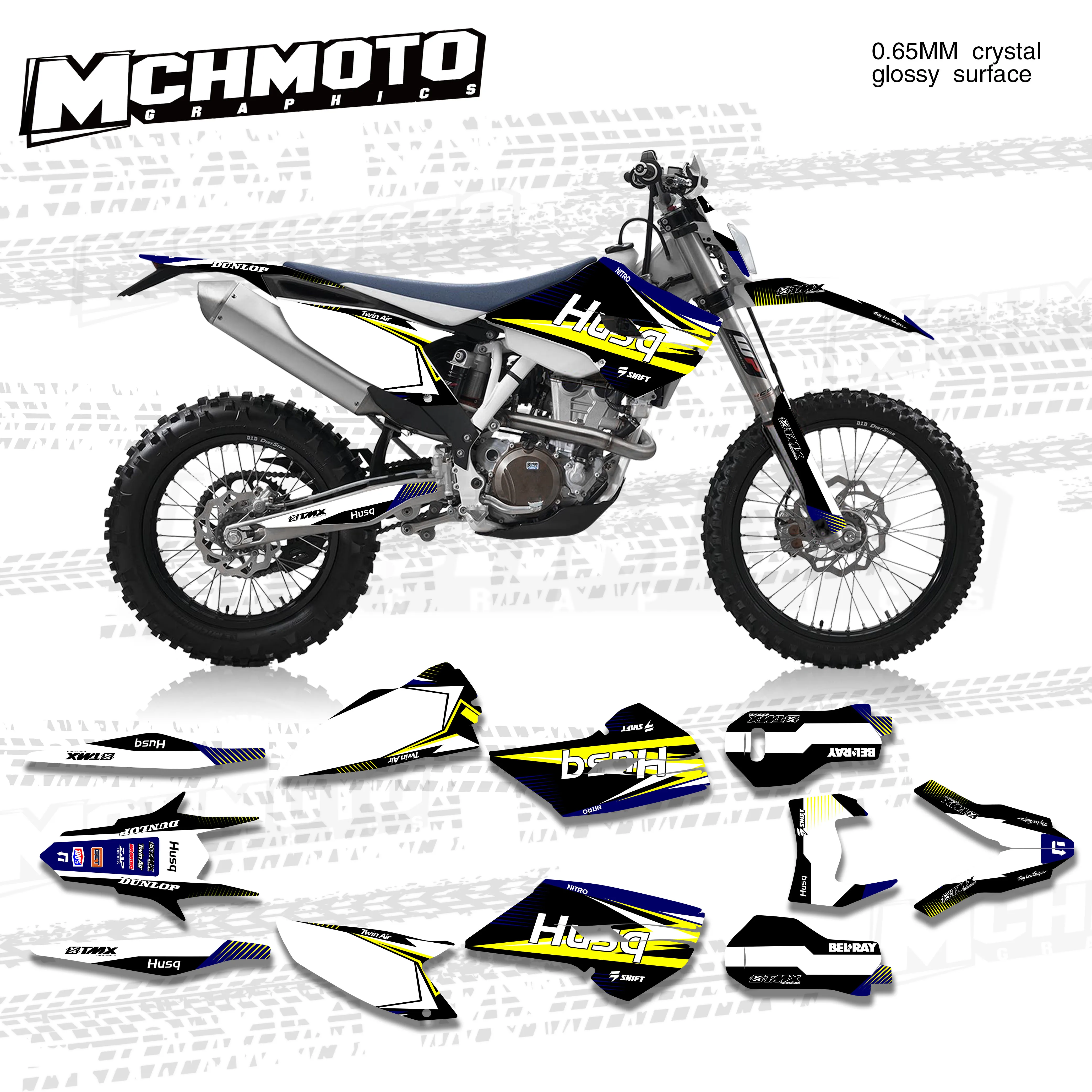 MCHMFG  Decal For Husqvarna TE FE 125 250 350 450 2014 2015 2016 Motorcycle Graphic Sticker for Husqvarna TC FC 2014-2015