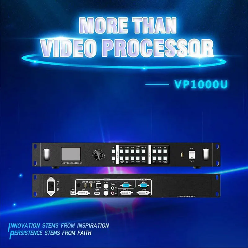 Слушайте видеопроцессор VP1000U с Wi-Fi и USB play, беспроводная проекционная поддержка PIP 2,65 миллионов и функция замораживания 4K вход
