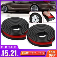 4pcs 1 5mx3 8cm universal rubber car wheel arch protection moldings anti collision mudguard car wheel protection wheel sticker