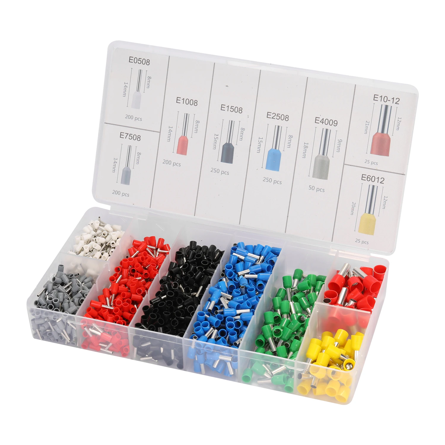 

HSC8 16-6 0.08-16m Ferrule Crimping Tool Kit High Hardness Crimper Plier with1200pcs Wire Ferrules Crimp Ends Terminal
