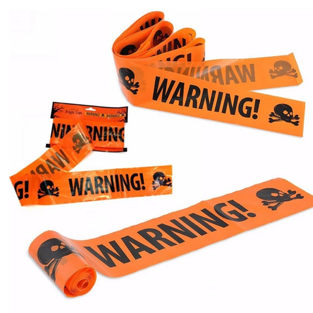 2 шт. 20ft Хэллоуин Предупреждение лента для предупреждения знаки окна Линия