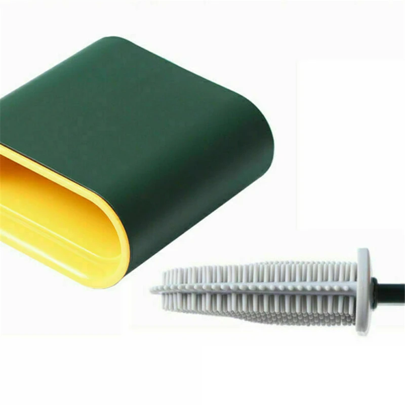 

Silicone Wc Toilet Brush Brush Holder Creative Cleaning Brush Set Toilet Brush Holder Set Clean Tool Durable Bathroom