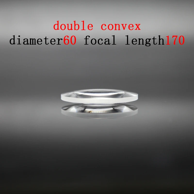 Diameter 60mm Focal Length 170mm Optical Double Convex Lens Factory Custom Glass Prism and | Инструменты