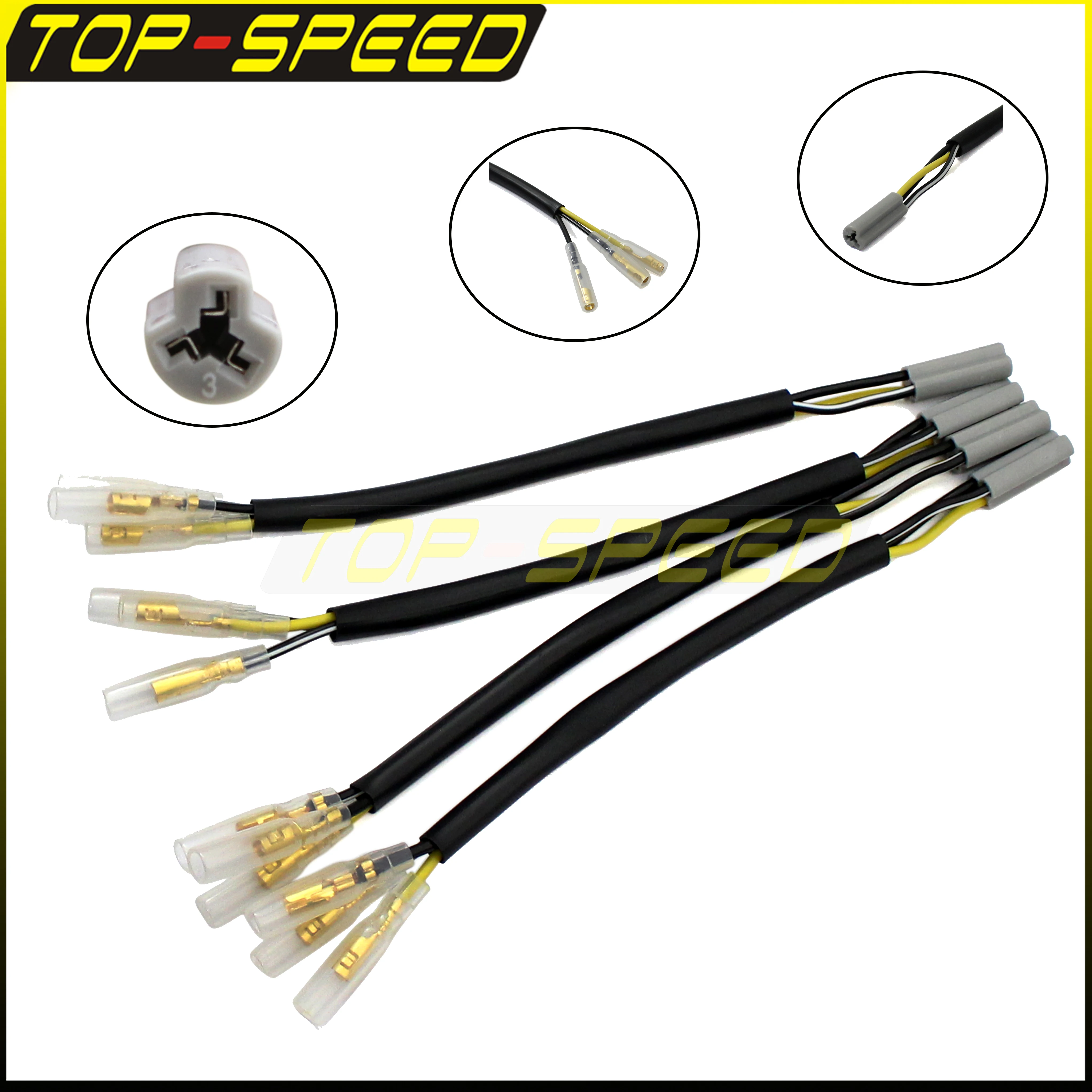 3 контактный указатель поворота проводки адаптер для Yamaha YZF R6 R6S R1 FZ6 FZ600 FZ09 FZ1 FZ10 YZFR1