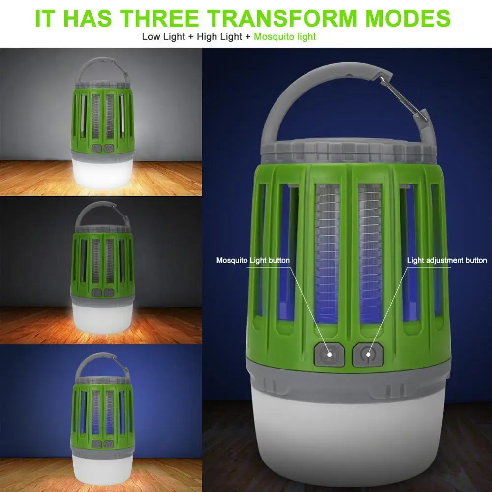 Многофункциональный светодиодный светильник с usb-зарядкой лампа-убийца комаров