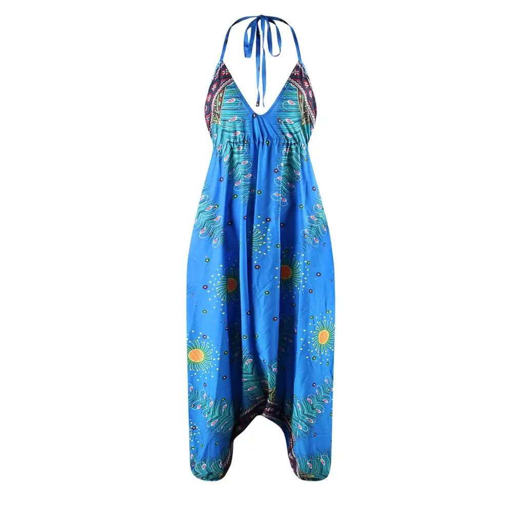 Женский дворцовый комбинезон на спине Летний с V-образным вырезом Повседневная