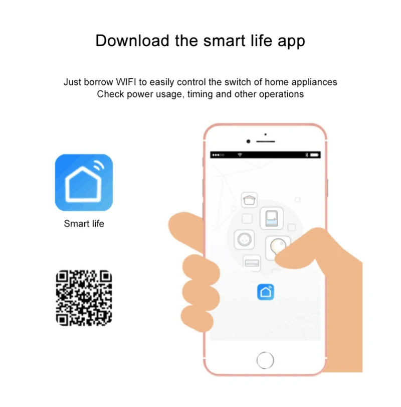 Держатель лампы E27 Tuya Smart Life беспроводной держатель с дистанционным управлением