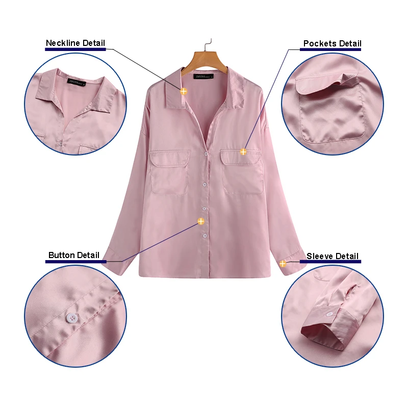 

Stylish Women OL Blouse ZANZEA Spring Long Sleeve Lapel Neck Shirt Elegant Ladies Solid Work Blusas Femininas Tops Chemise 3XL