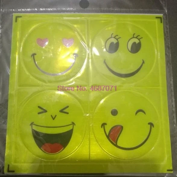 1000 шт. светоотражающие наклейки на велосипед со смайликом|Наклейки велосипед| |